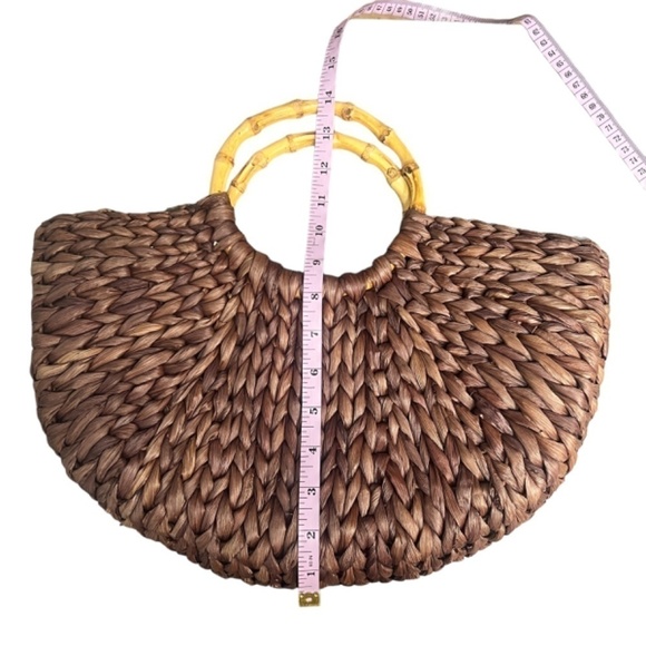 Saenza 100% Straw Beach Handbag - Picture 5 of 6
